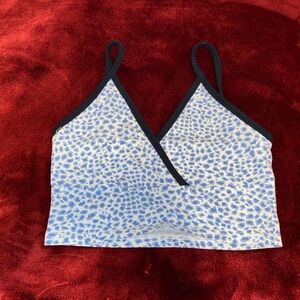 Brandy Melville blue cheetah tank